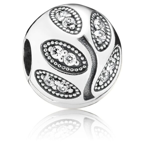 Pandora "Sparkling Leaves" Clip Charm - Picture 1 of 1